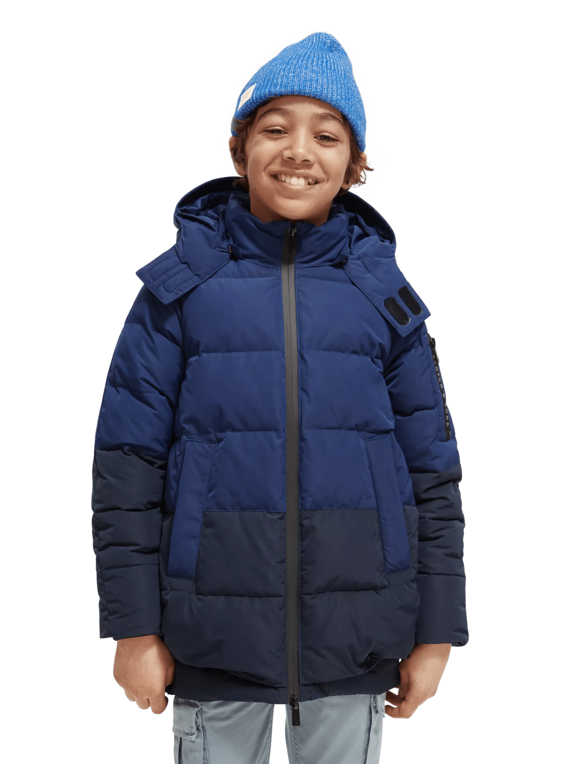 Scotch & Soda Mid-length water repellent padded jacket MDL-CRP
