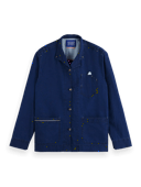 Scotch & Soda Indigo linen Japanese inspired shirt jacket NHD-CRP