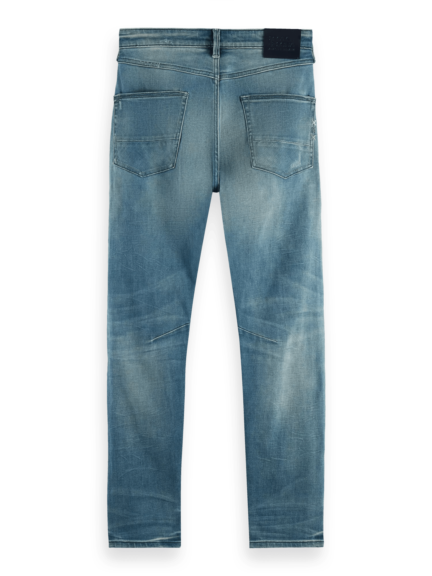 Scotch & Soda The Singel Slim Tapered Fit Jeans – Faded Blue BCK