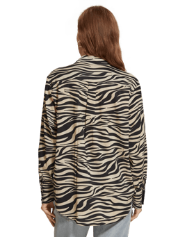 Scotch & Soda Relaxed fit animal print shirt MDL-BCK