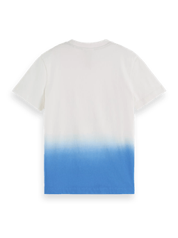 Scotch & Soda Relaxed-fit artwork Dip-dyed T-shirt in Organic Cotton BCK