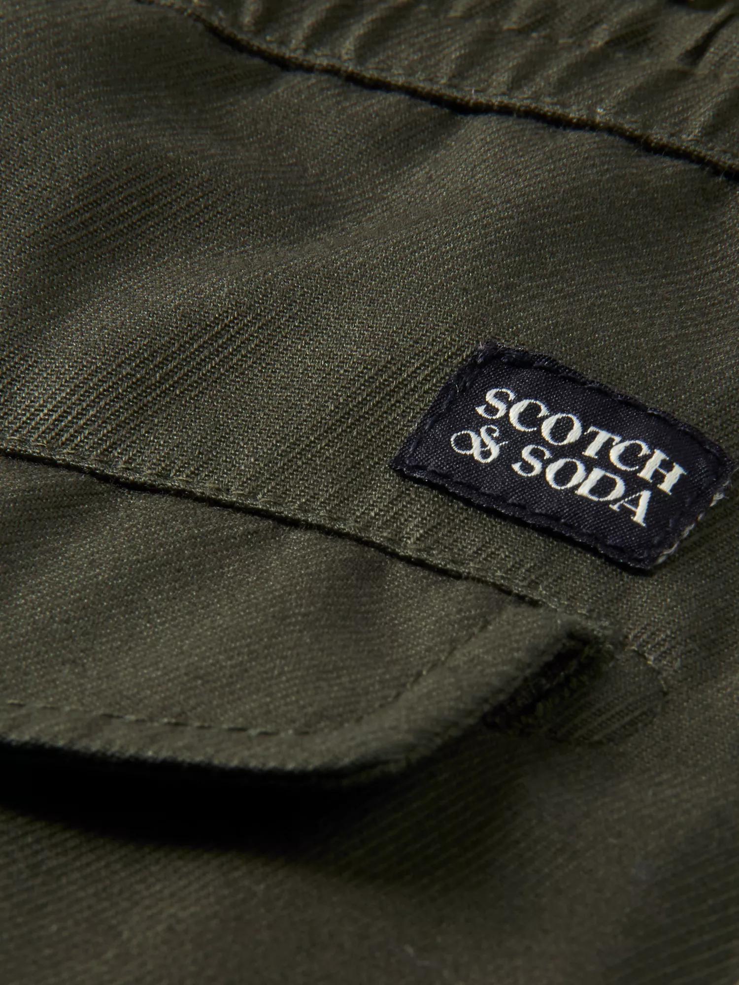 Scotch & Soda Loose tapered-fit organic cotton cargo trousers DTL6