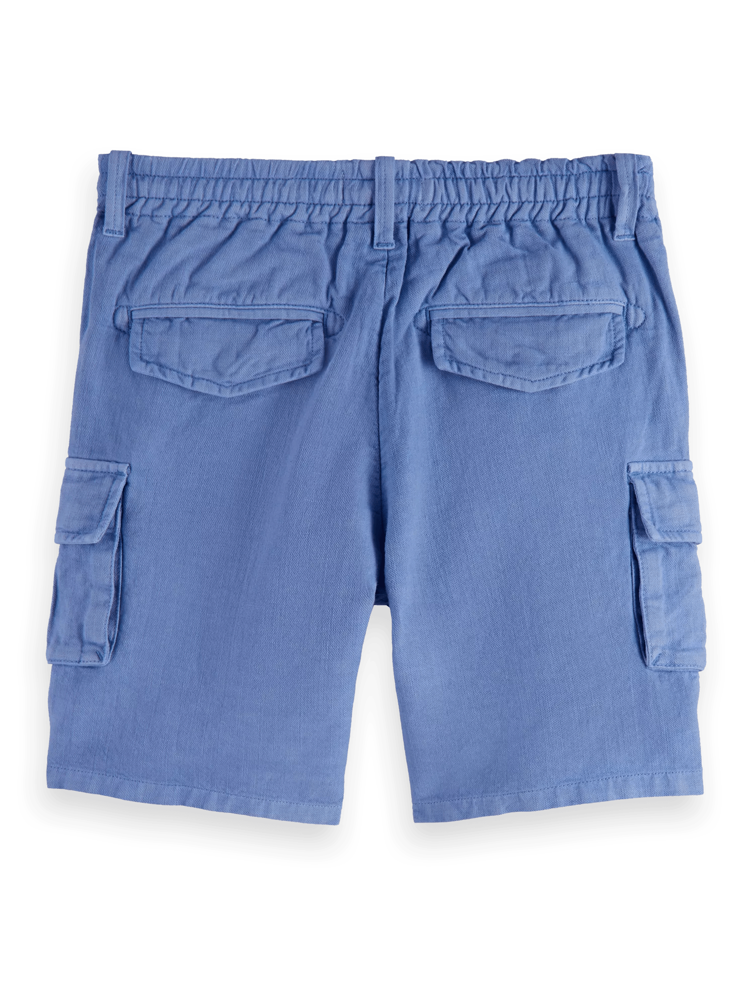 Scotch & Soda Garment-dyed Cotton Linen cargo shorts BCK