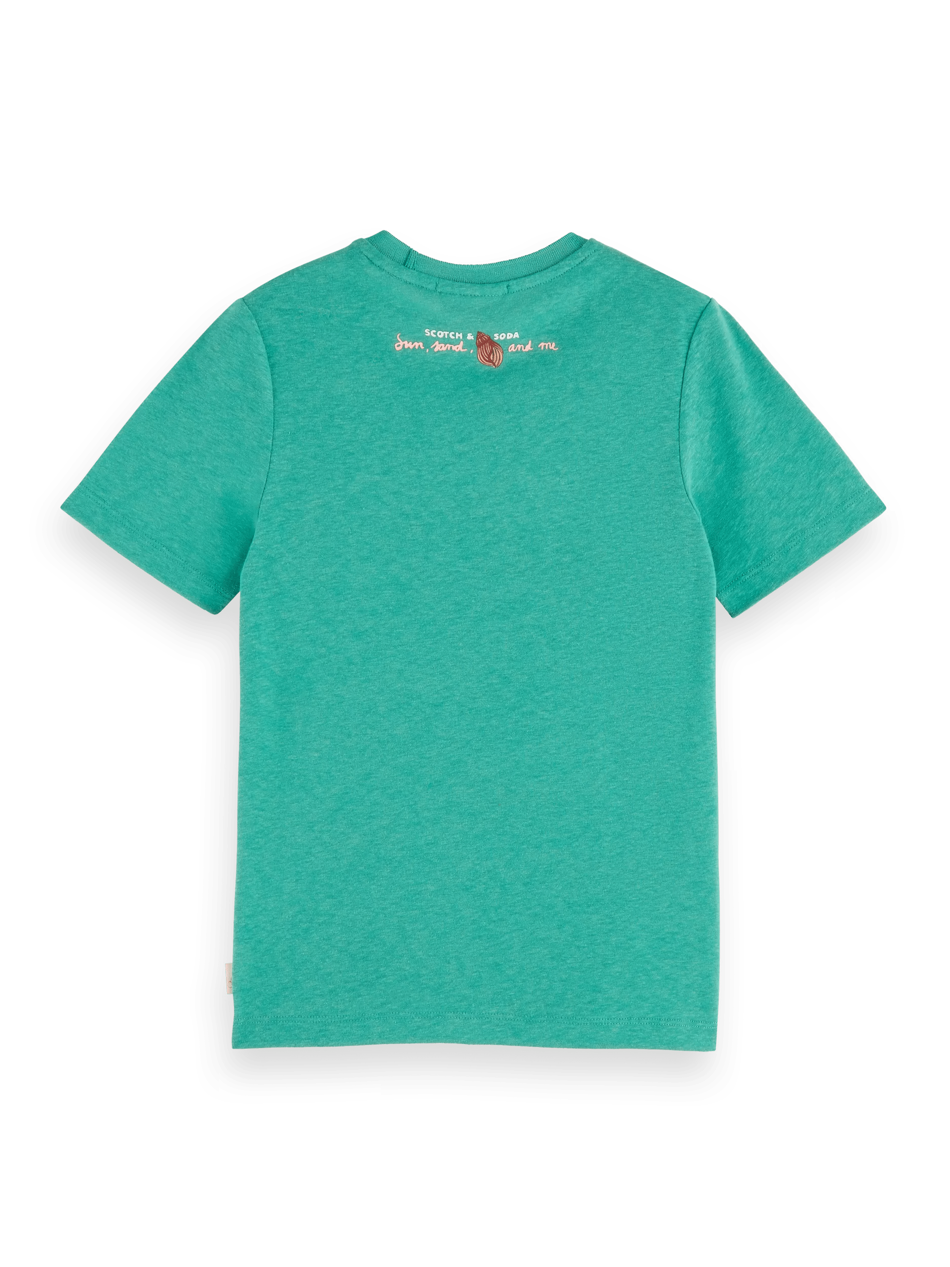 Scotch & Soda Slim-fit linen blend T-shirt BCK