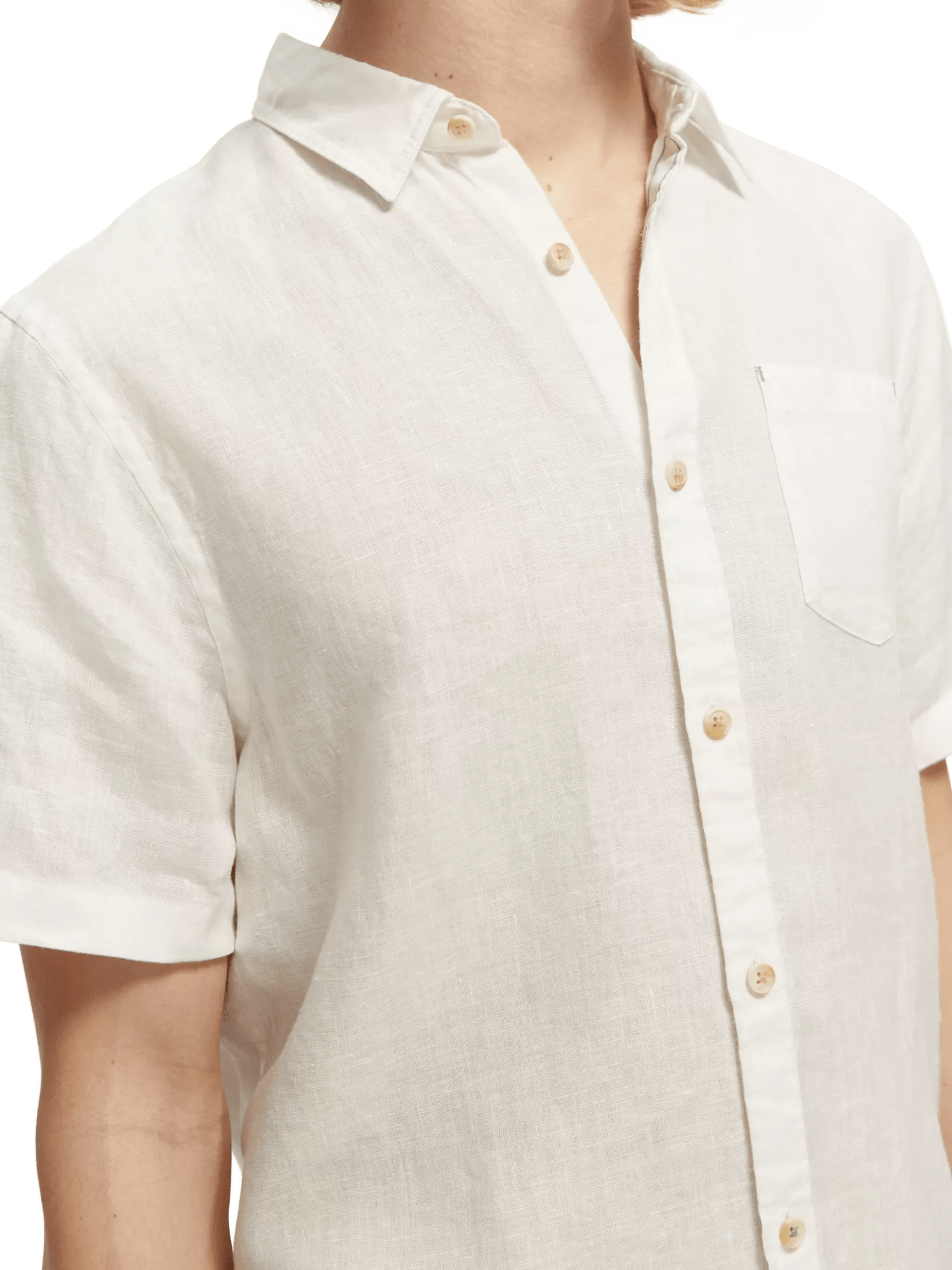 Scotch & Soda Short sleeve linen shirt NHD-DTL1