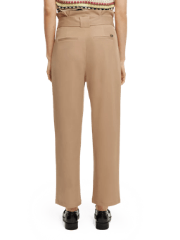 Scotch & Soda The Daisy high-rise paper bag trousers MDL-BCK