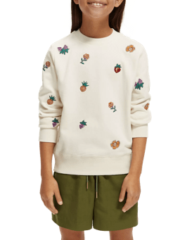 Scotch & Soda All-over embroidered regular-fit sweatshirt NHD-CRP