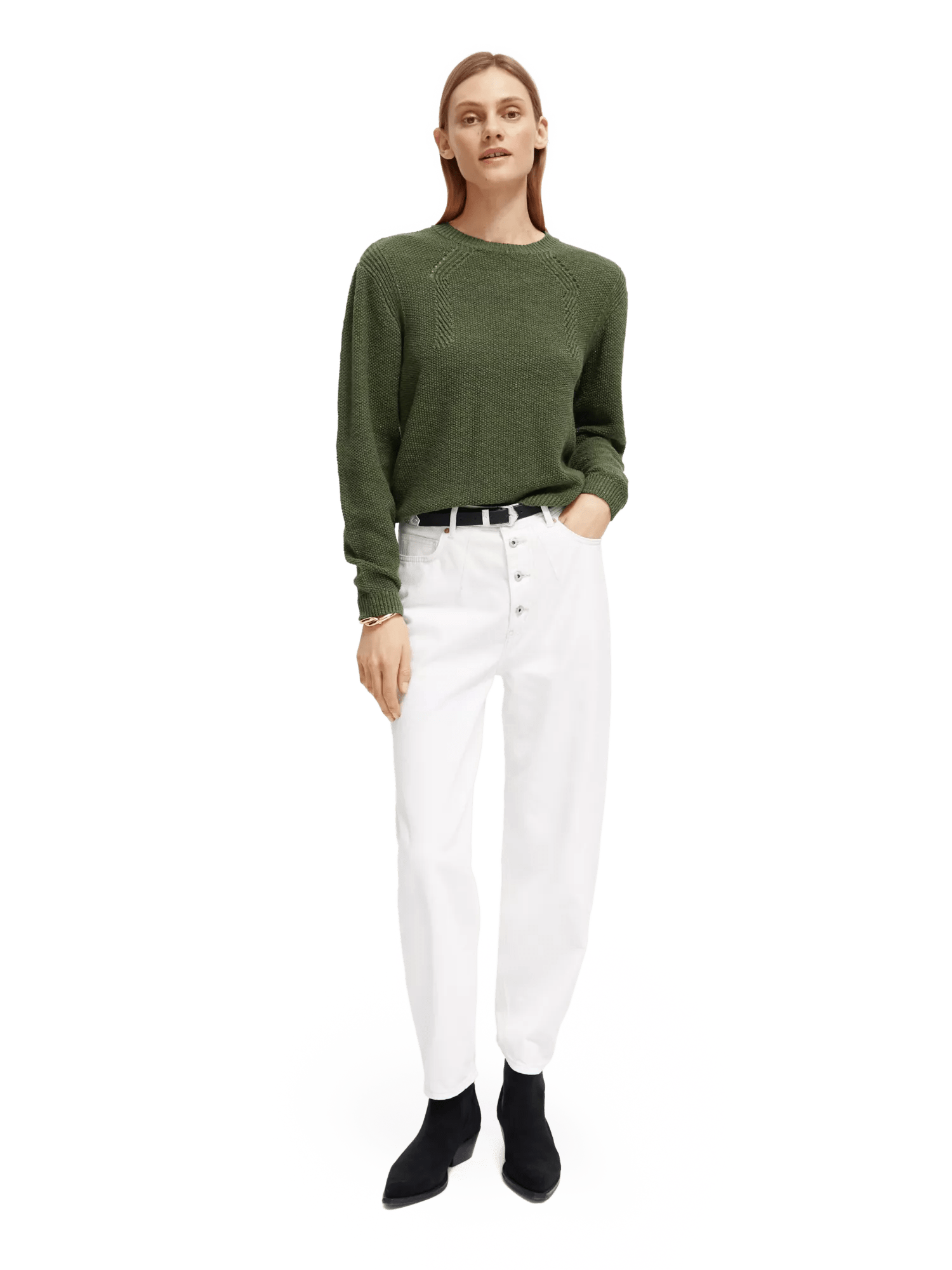 Scotch & Soda Knitted pointelle sweater MDL-FNT