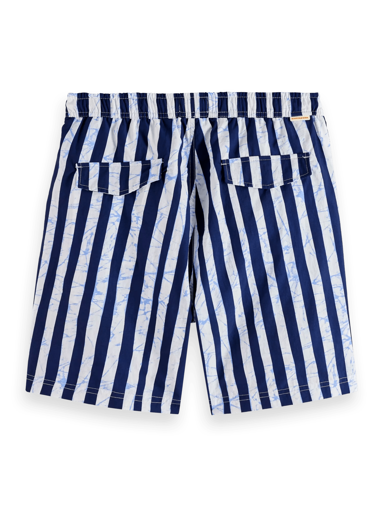 Scotch & Soda Mid length - Batik stripe Printed swimshort BCK