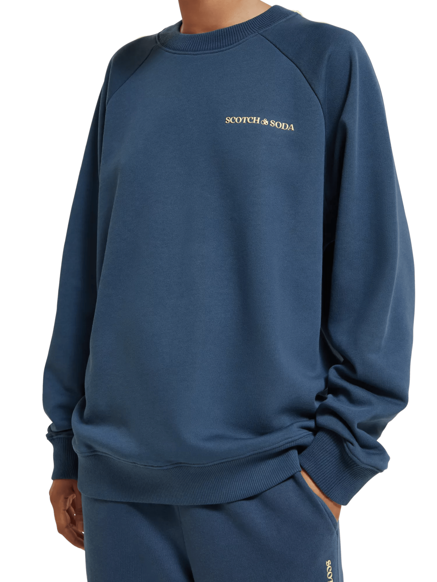 Scotch & Soda Uniseks sweatshirt met ronde hals MDL-DTLW3