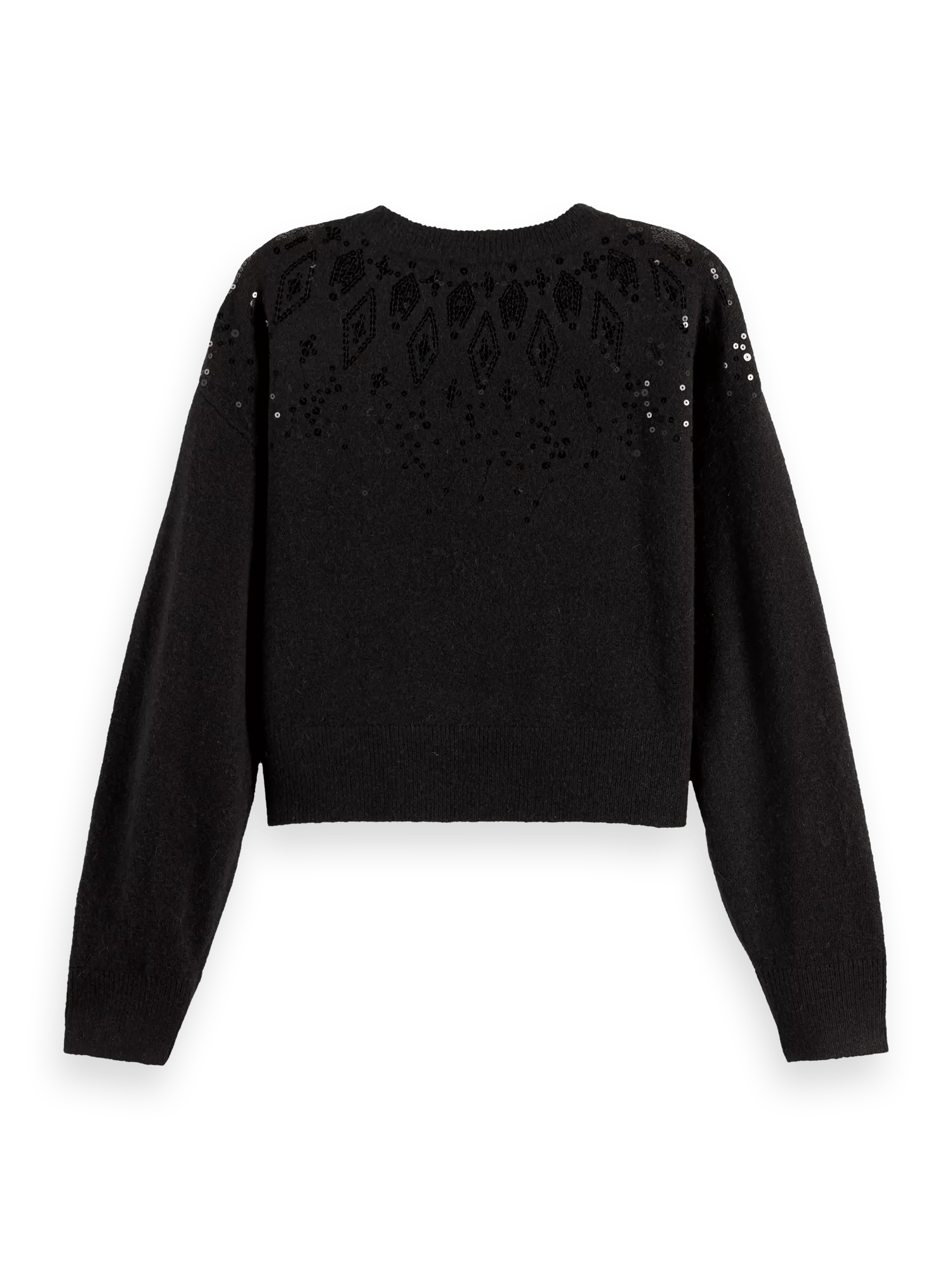 Scotch & Soda Relaxed fit wool-blend sequined sweater BCK