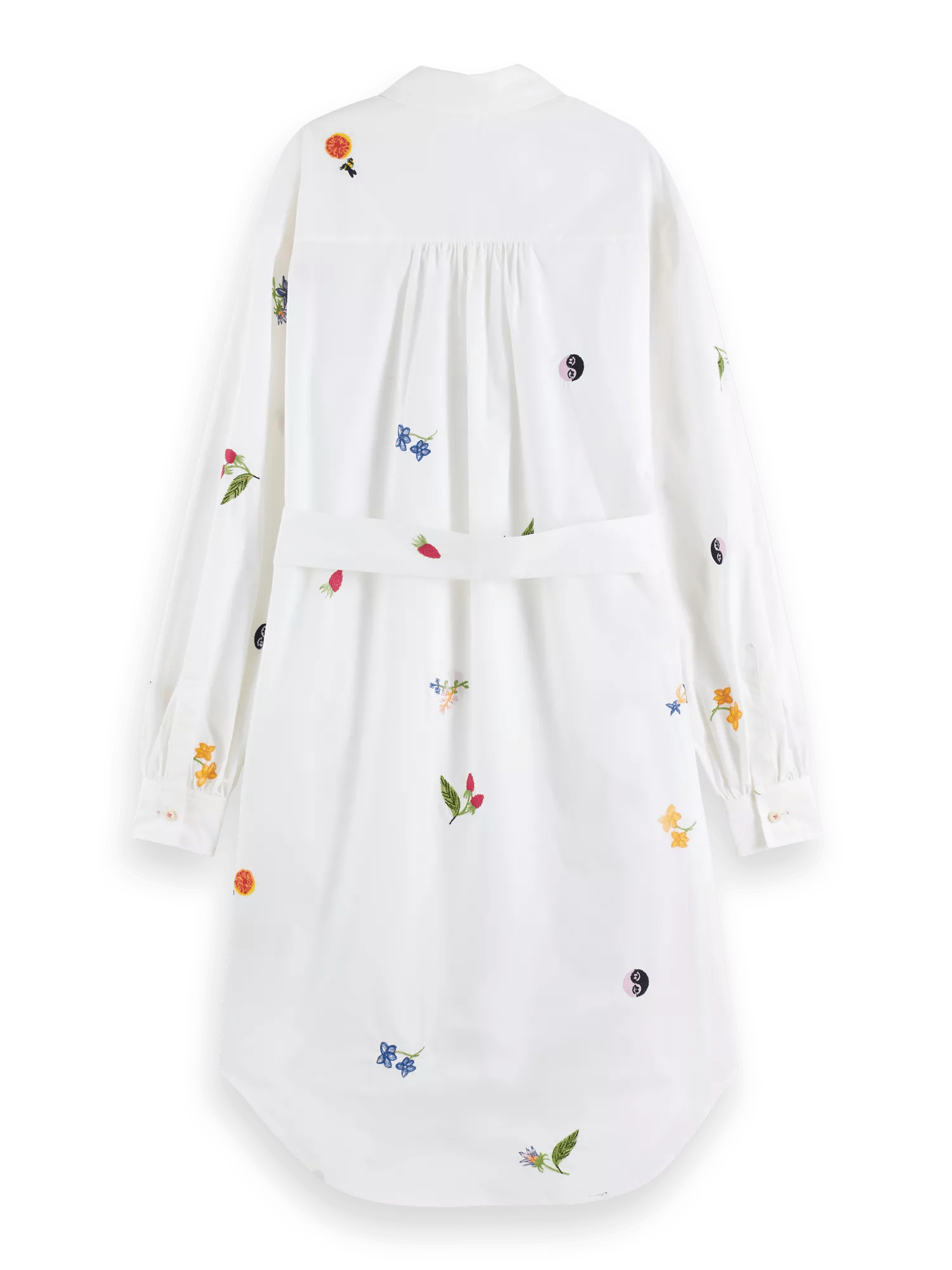 Scotch & Soda Embroidered shirt mini dress BCK