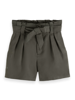 Scotch & Soda Hoch geschnittene Paperbag-Shorts FNT