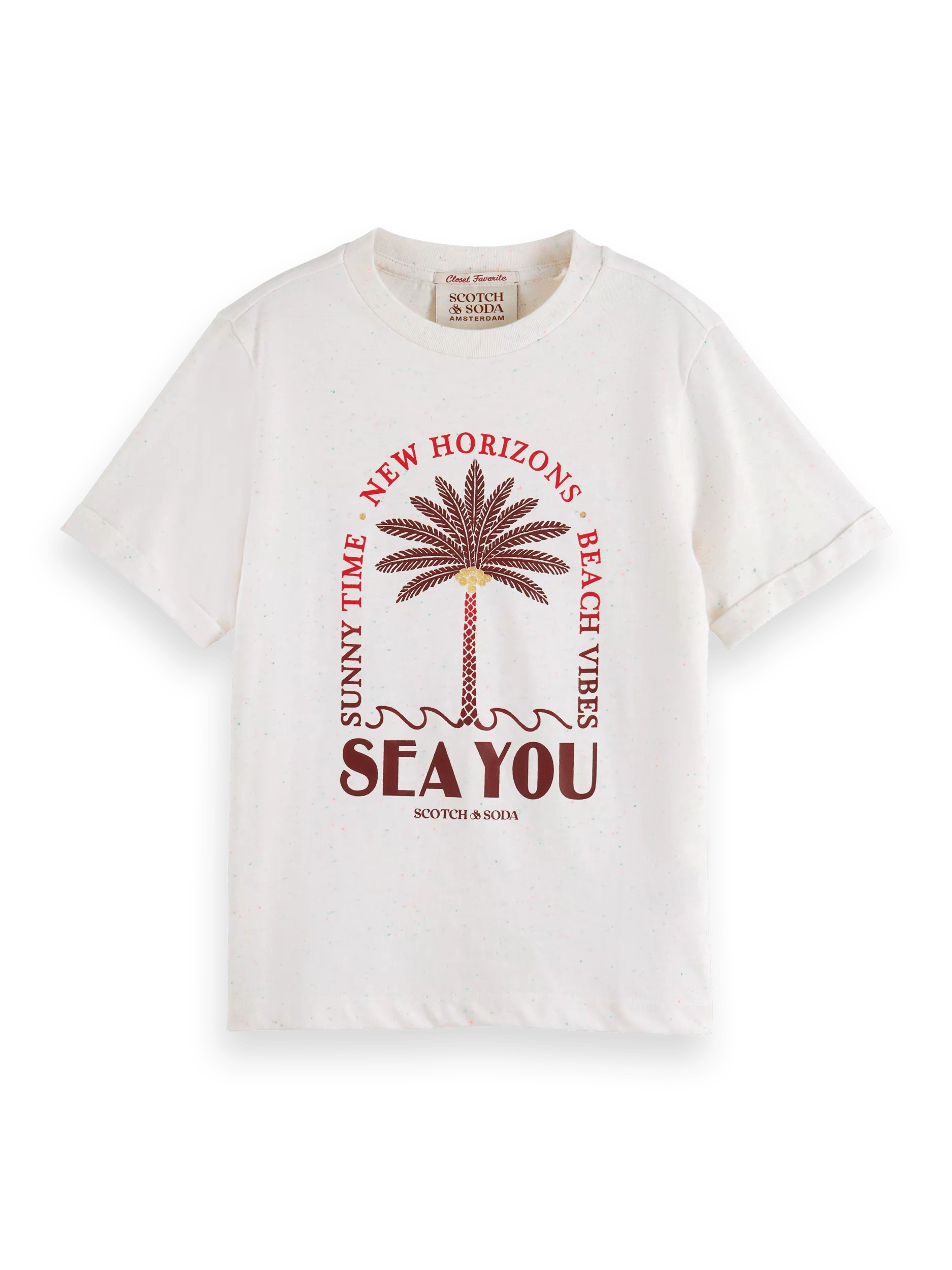 Scotch & Soda Relaxed-fit cotton nep T-shirt FNT