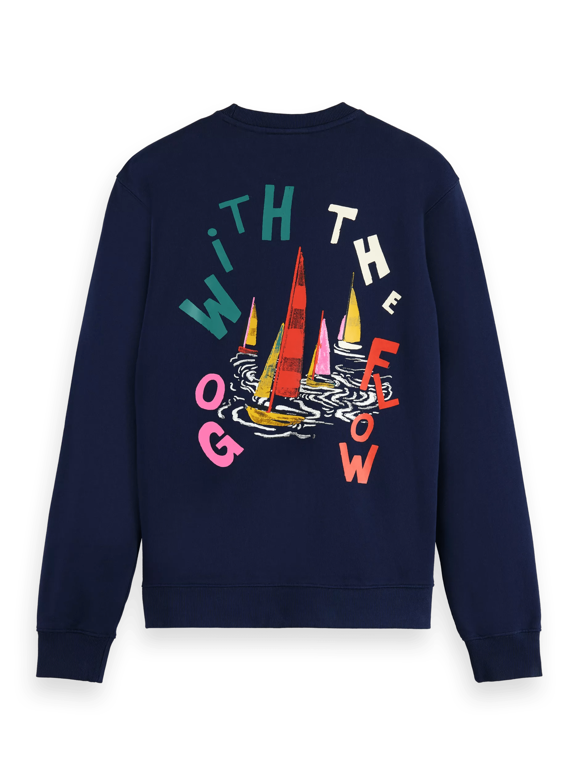 Scotch & Soda Graphic crewneck sweatshirt BCK