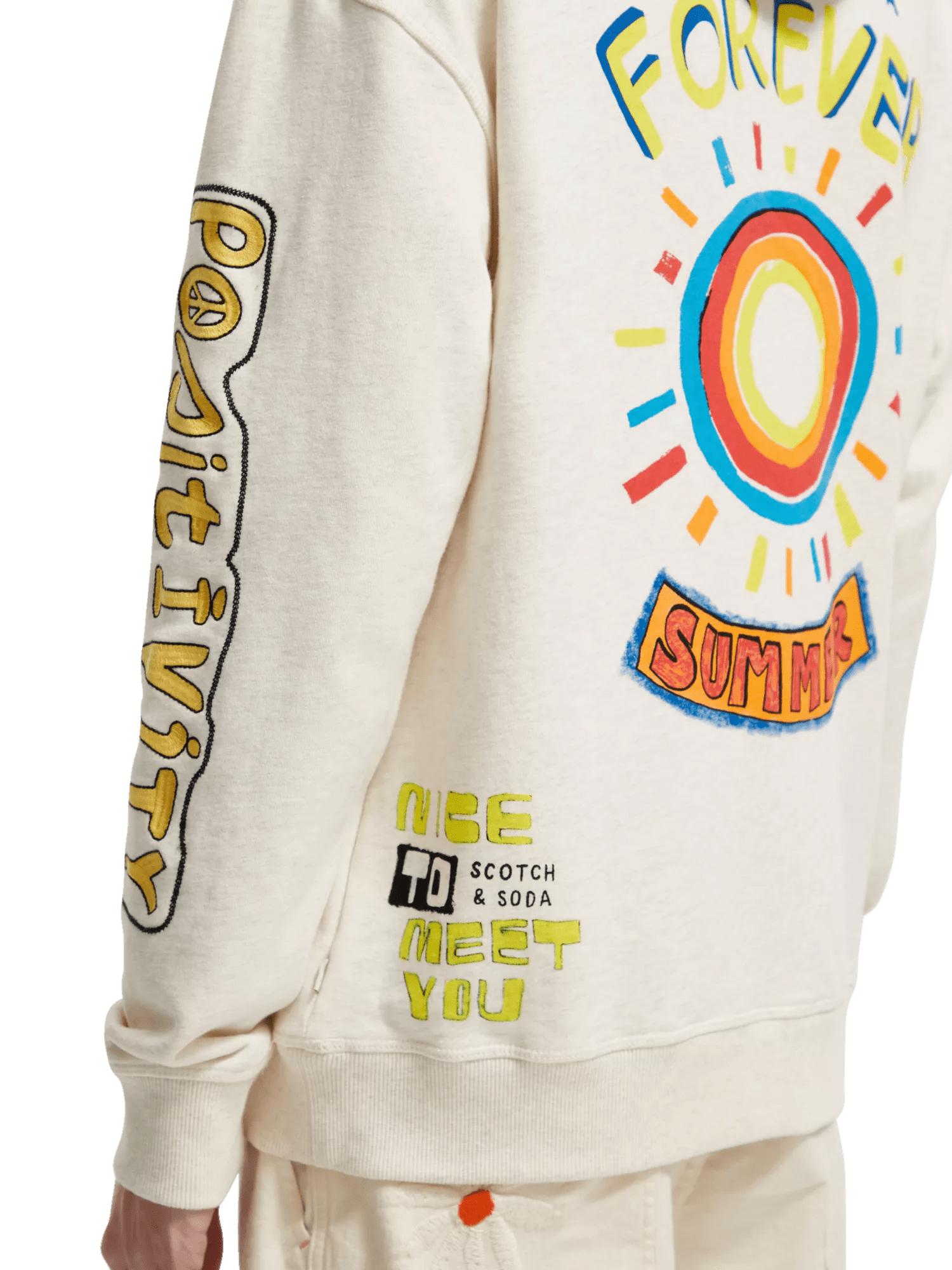 Scotch & Soda Worked-out artwork hoodie NHD-DTL1