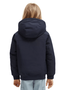 Scotch & Soda Hooded Recycled Polyester jacket with Repreve® filling MDL-BCK