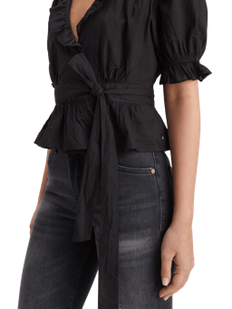 Scotch & Soda Wrap top with ruffle detail MDL-DTL1