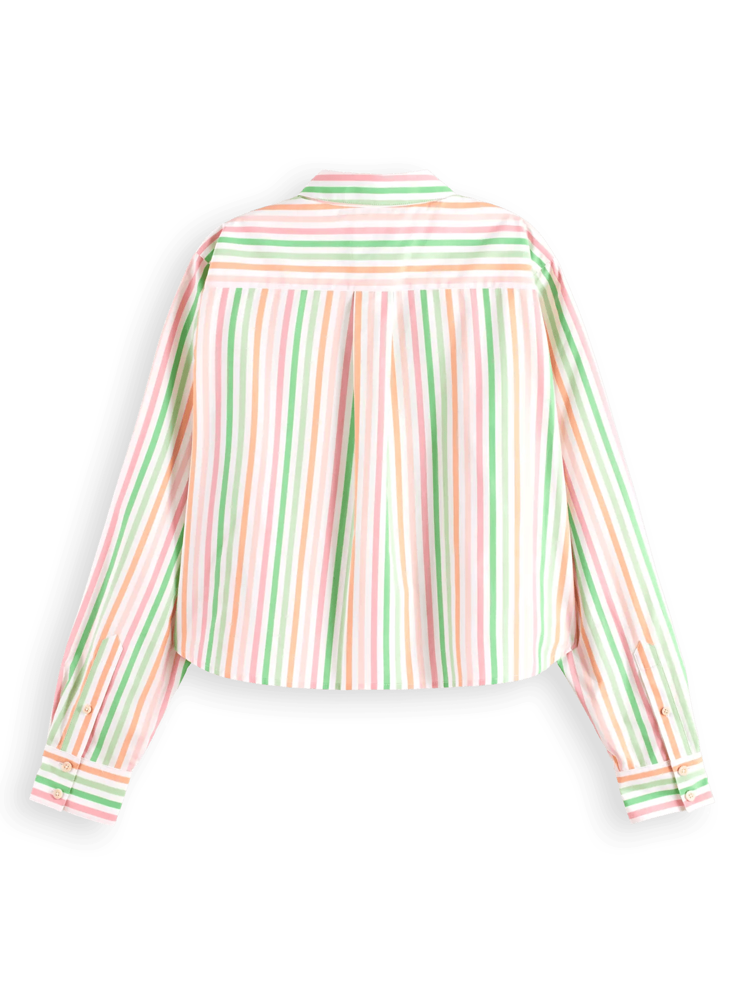 Scotch & Soda Multi striped boxy fit shirt BCK