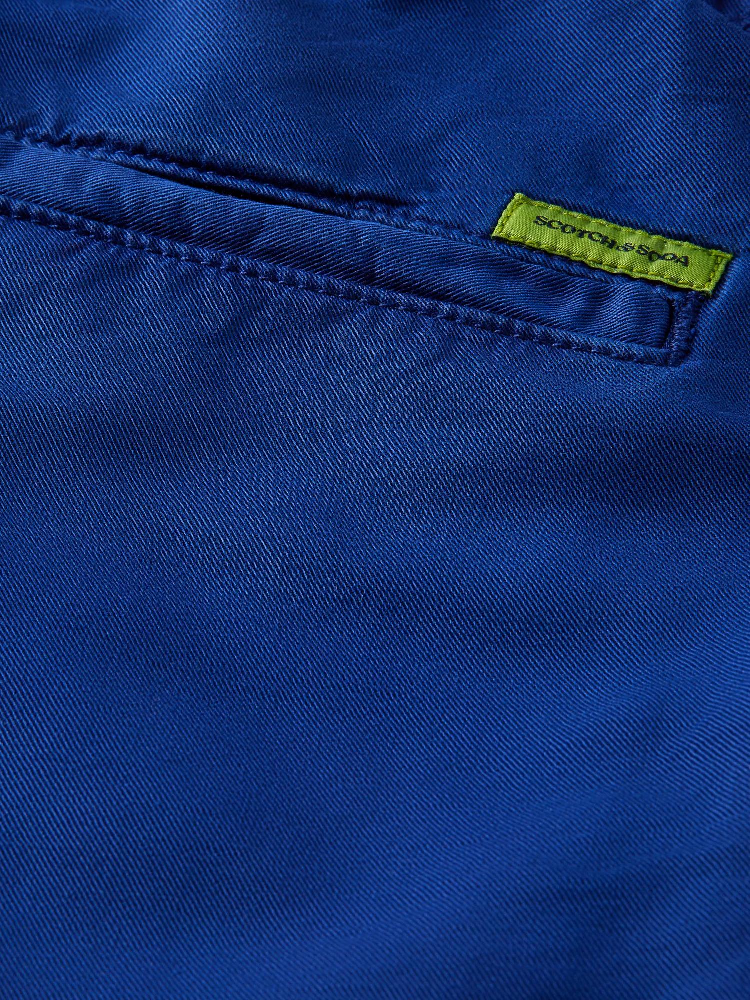 Scotch & Soda Fave regular tapered fit garment-dyed joggingbroek van een linnenmix DTL6