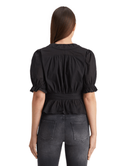 Scotch & Soda Wrap top with ruffle detail MDL-BCK