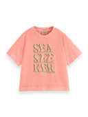 Scotch & Soda Ruimvallend, kledingstukgeverfd T-shirt FNT