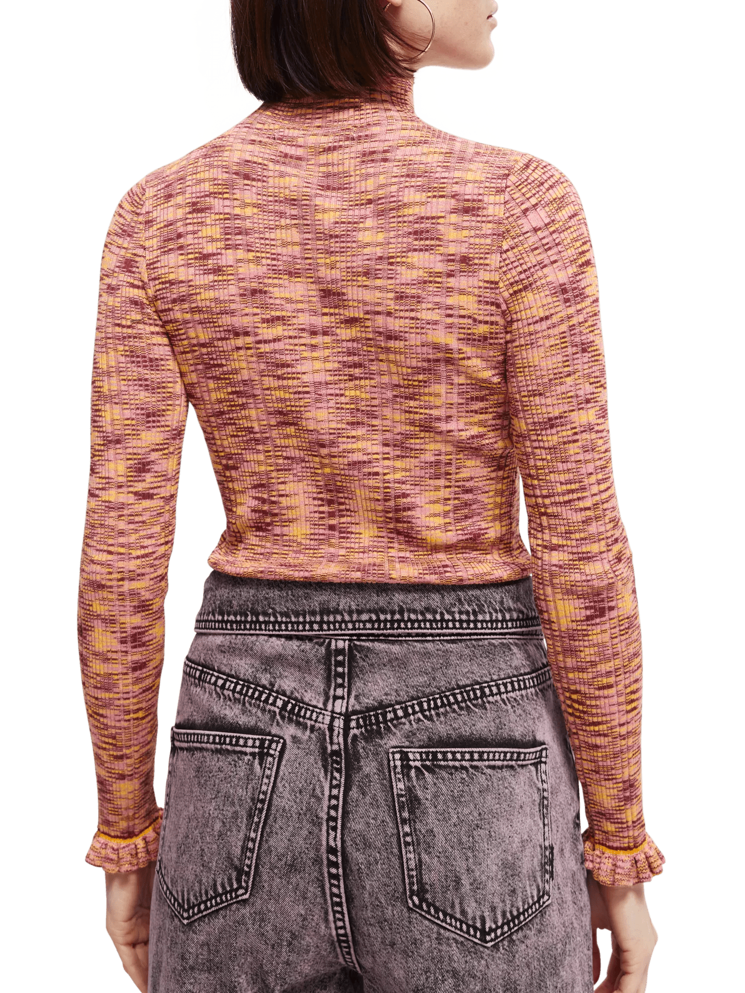 Scotch & Soda Ribbed turtleneck sweater NHD-BCK