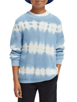 Scotch & Soda Tie-Dye rib knit organic cotton sweater NHD-CRP