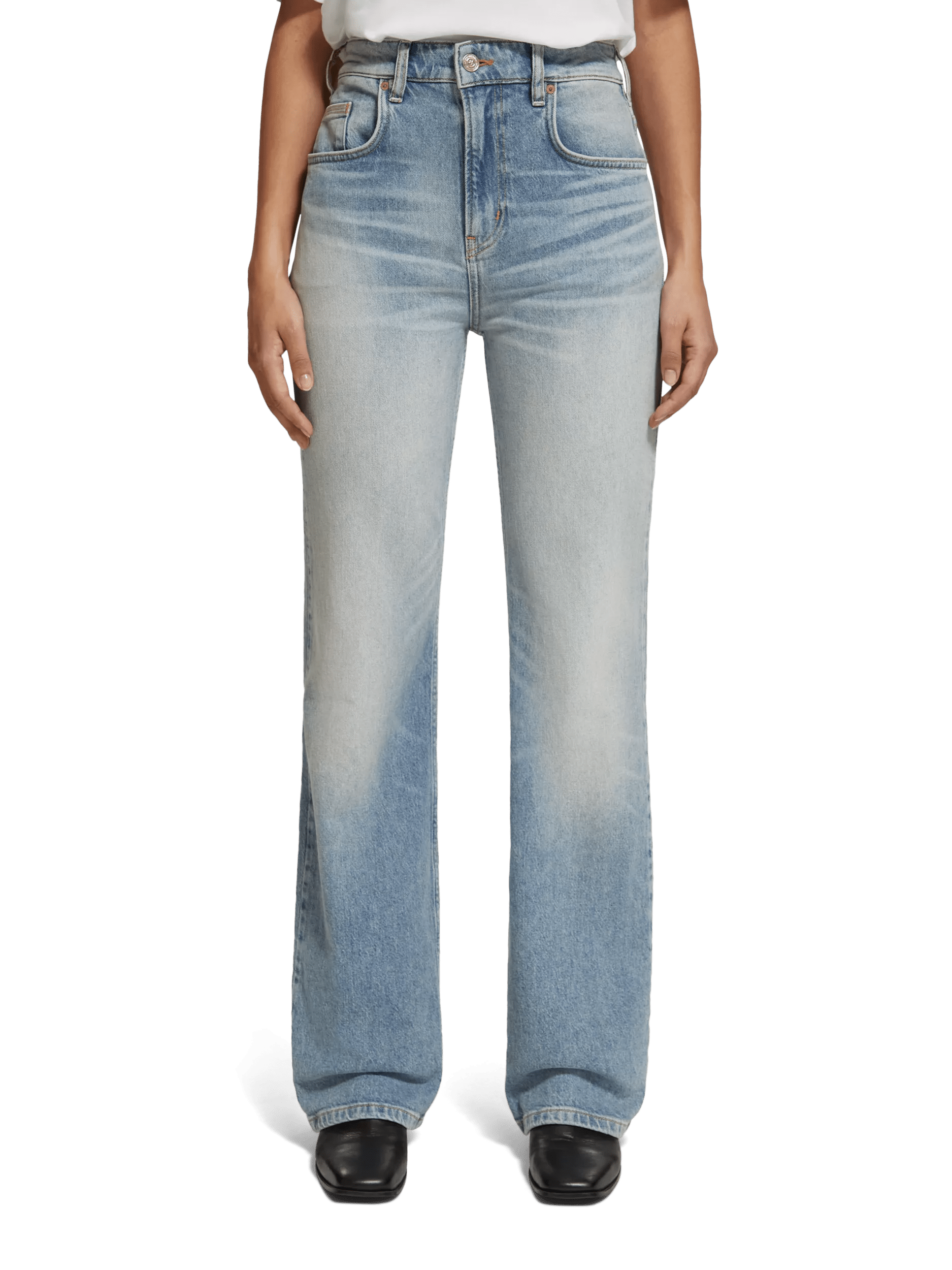 Scotch & Soda De Glow bootcut jeans met hoge taille FIT-CRP