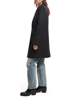 Scotch & Soda Tailored single-breasted wool-blended coat NHD-SDE