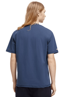 Scotch & Soda Relaxed fit pocketed jacquard T-shirt MDL-BCK