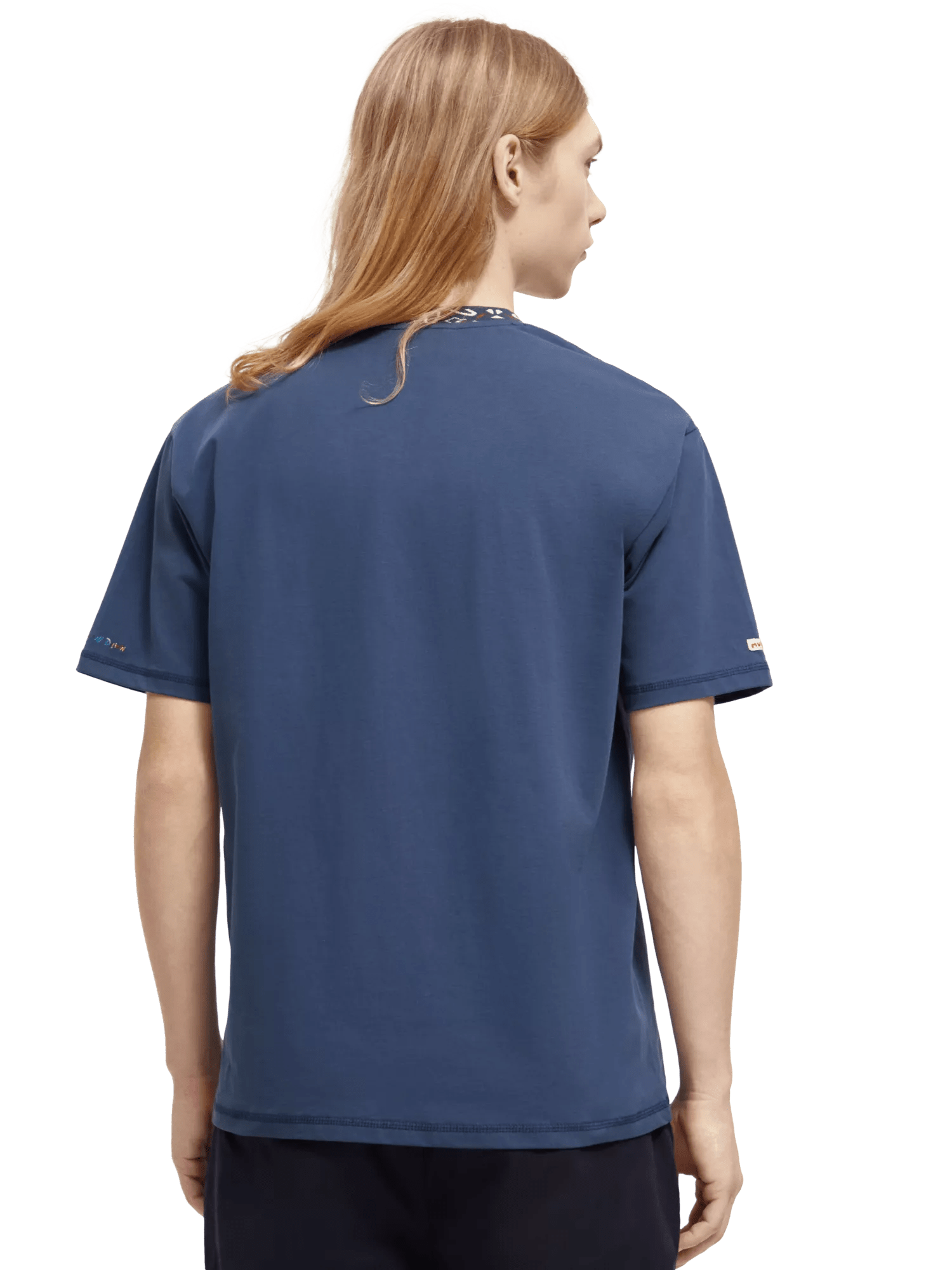 Scotch & Soda T-shirt jacquard à poches coupe décontractée MDL-BCK