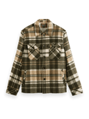 Scotch & Soda Checked wool-blended overshirt MDL-CRP