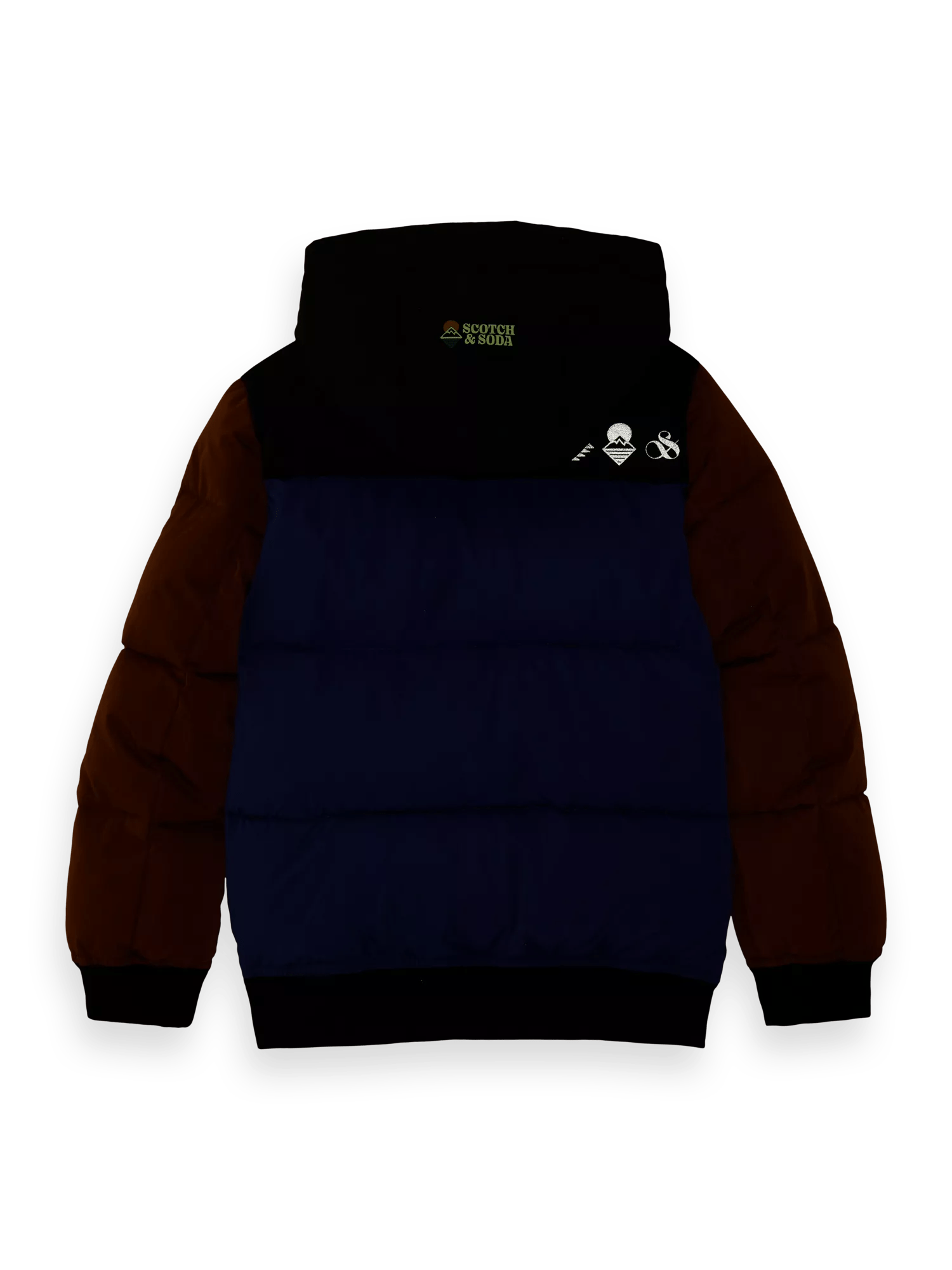 Scotch & Soda Hooded water-repellent puffer jacket DTL