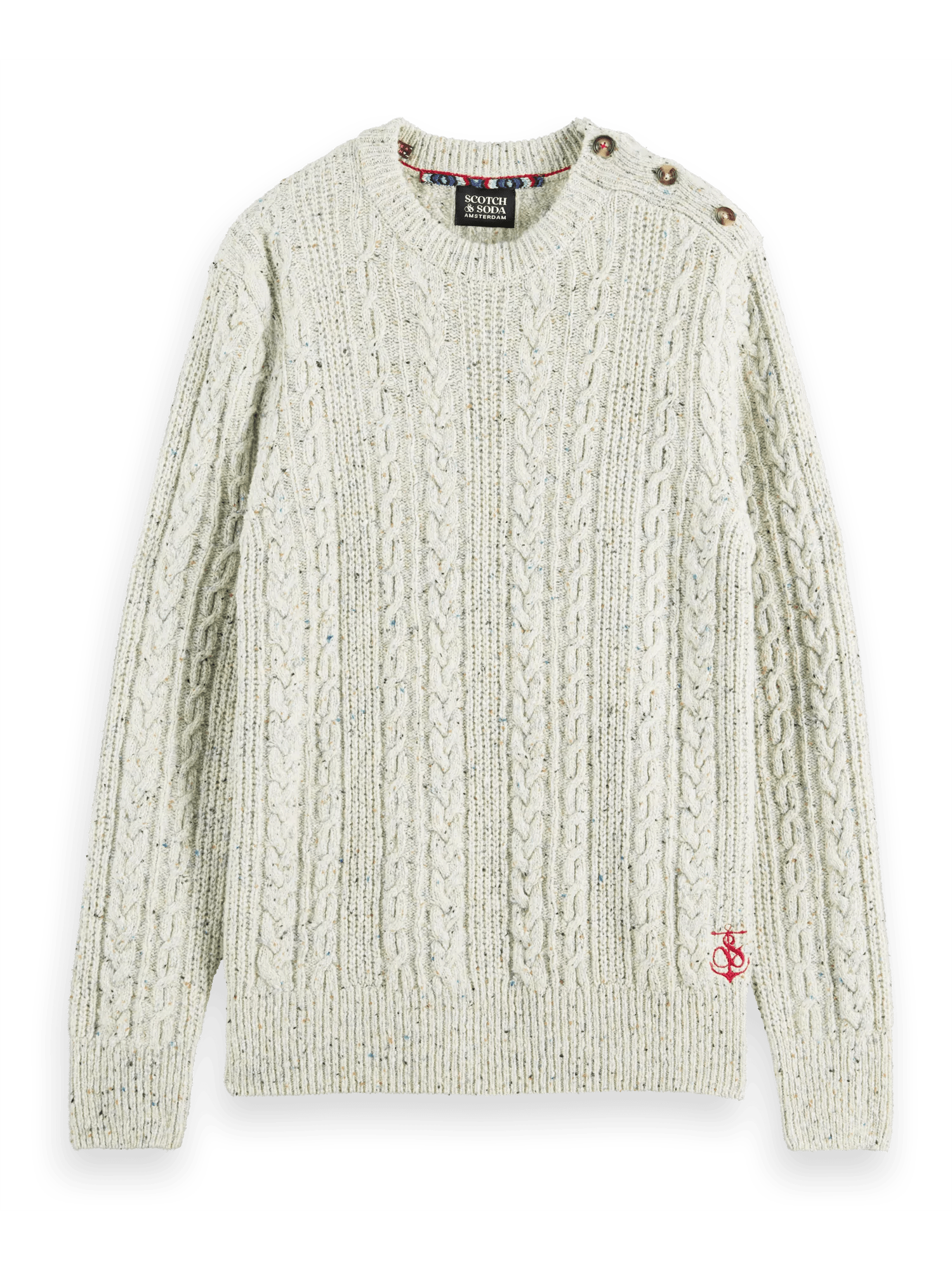 Scotch & Soda Cable knit wool-blended sweater FNT