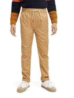 Scotch & Soda Relaxed slim fit organic cotton twill trousers NHD-CRP