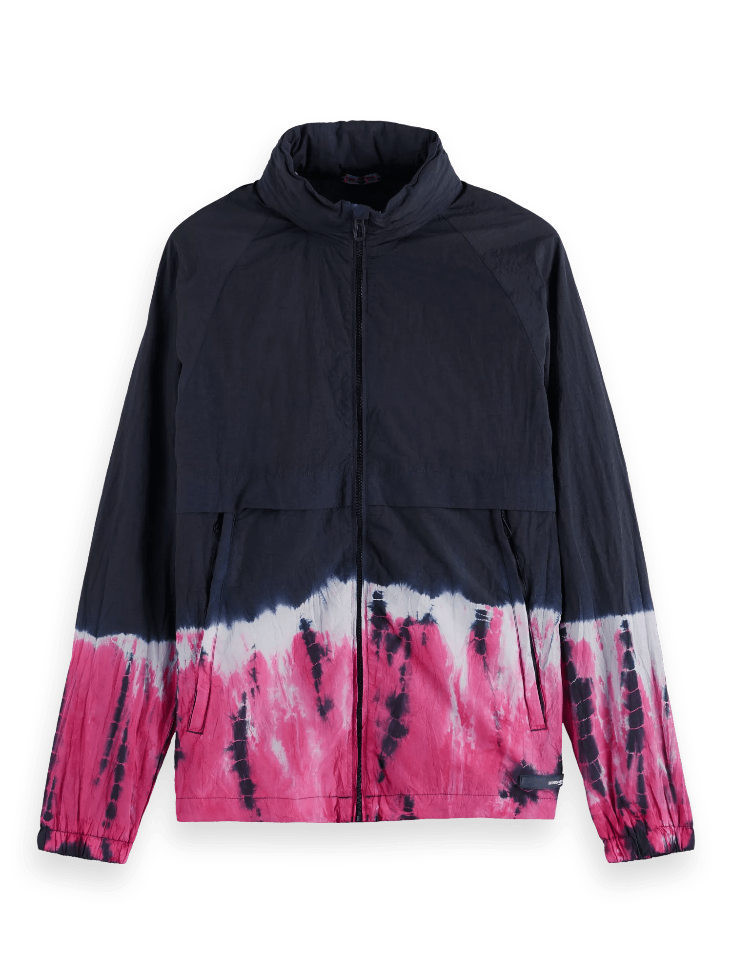Scotch & Soda WorkOut - Tie-dyed hooded zip-thru  jacket FNT