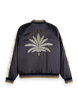 Scotch & Soda Reversible embroidered bomber jacket BCK
