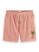 Scotch & Soda Embroidered towelling Bermuda shorts NHD-CRP