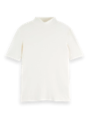 Scotch & Soda Short-sleeved mockneck T-shirt MDL-CRP