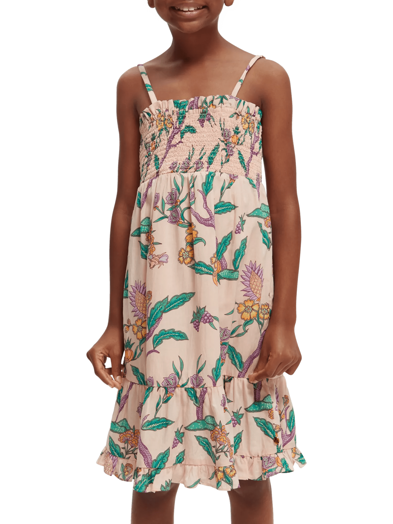 Scotch & Soda All-over printed smock detail dress NHD-CRP