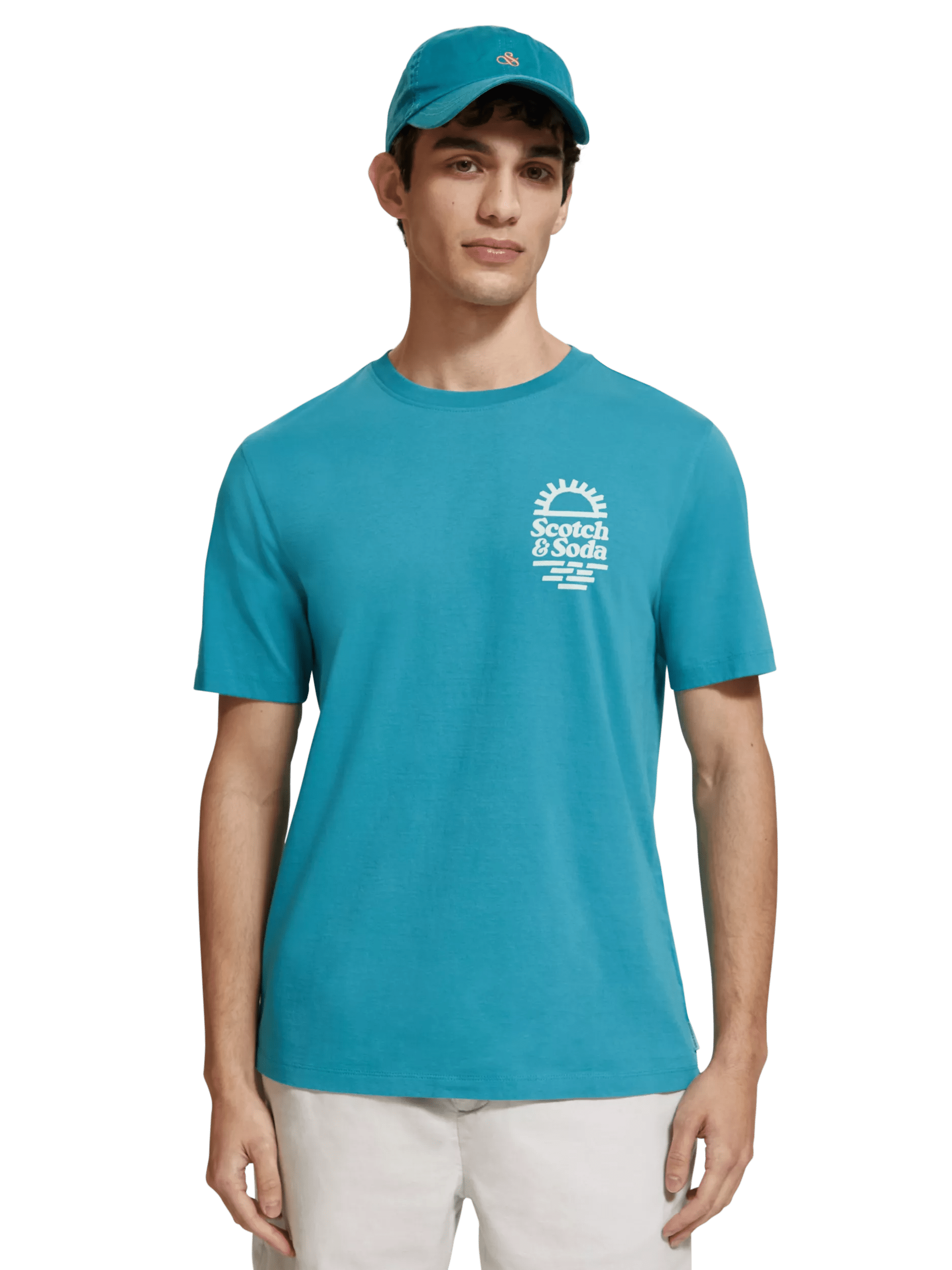 Scotch & Soda Grafik-T-Shirt mit normaler Passform MDL-CRP