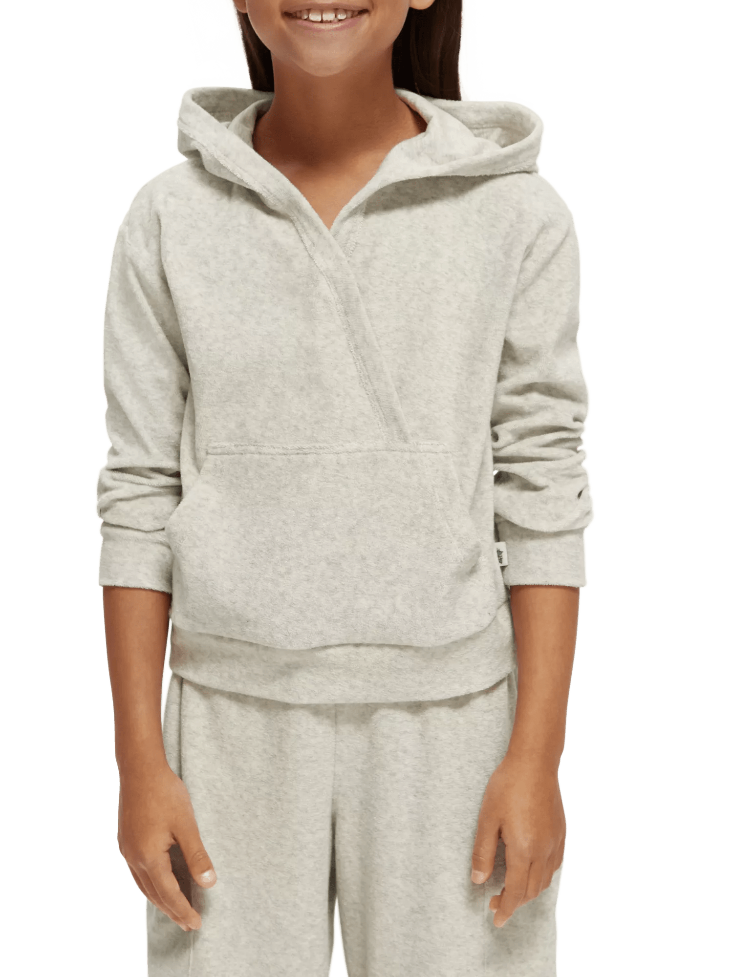 Scotch & Soda Relaxed-fit wrap towelling hoodie NHD-CRP
