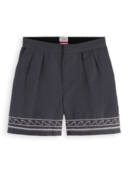 Scotch & Soda Embroidered high-rise shorts FNT
