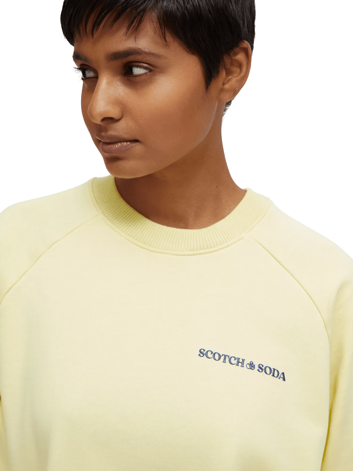 Scotch & Soda Uniseks sweatshirt met ronde hals MDL-DTLW1