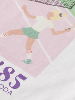 Scotch & Soda Regular-fit tennis artwork T-shirt DTL6