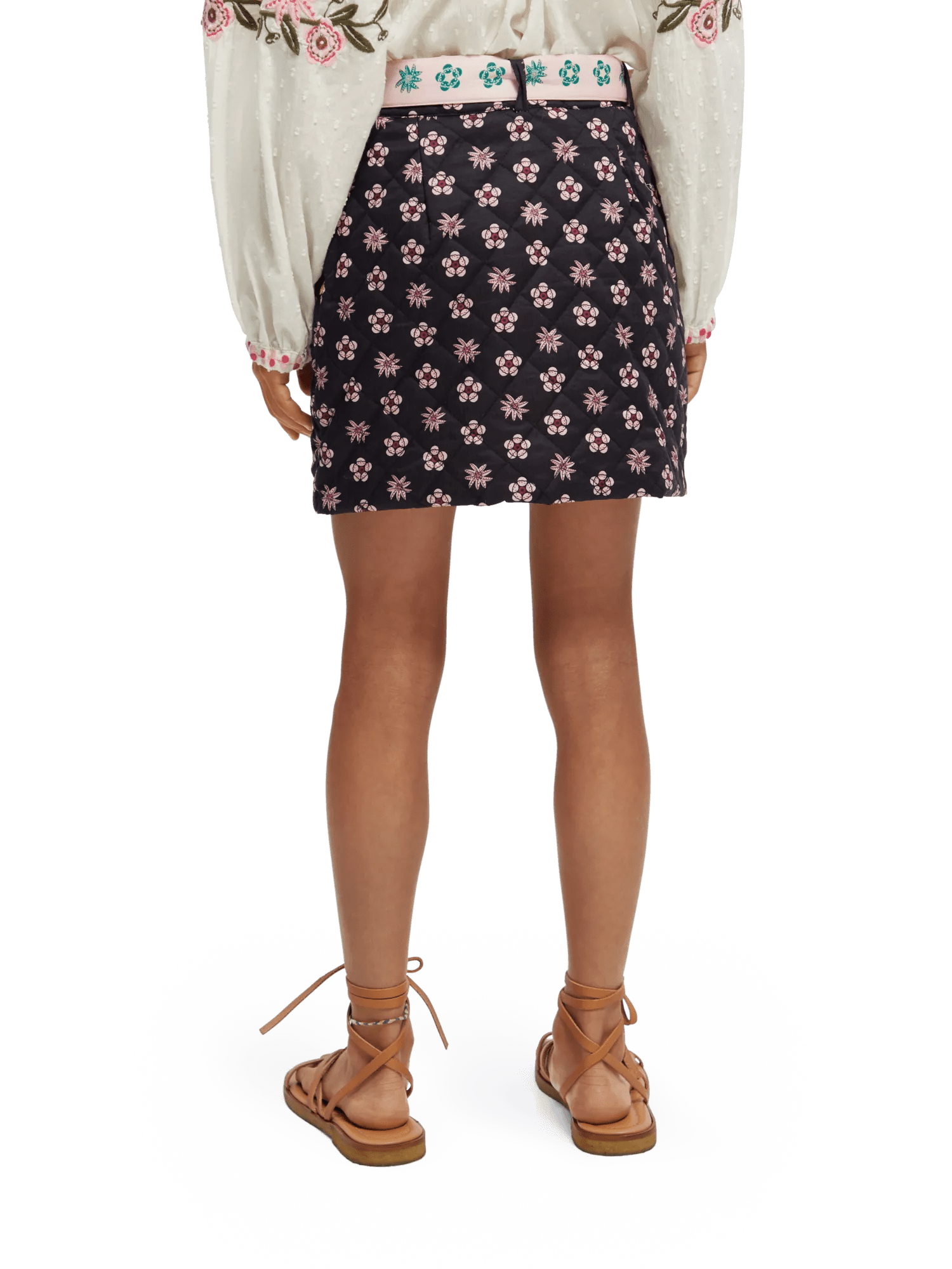 Scotch & Soda All-over printed light padded skirt NHD-BCK