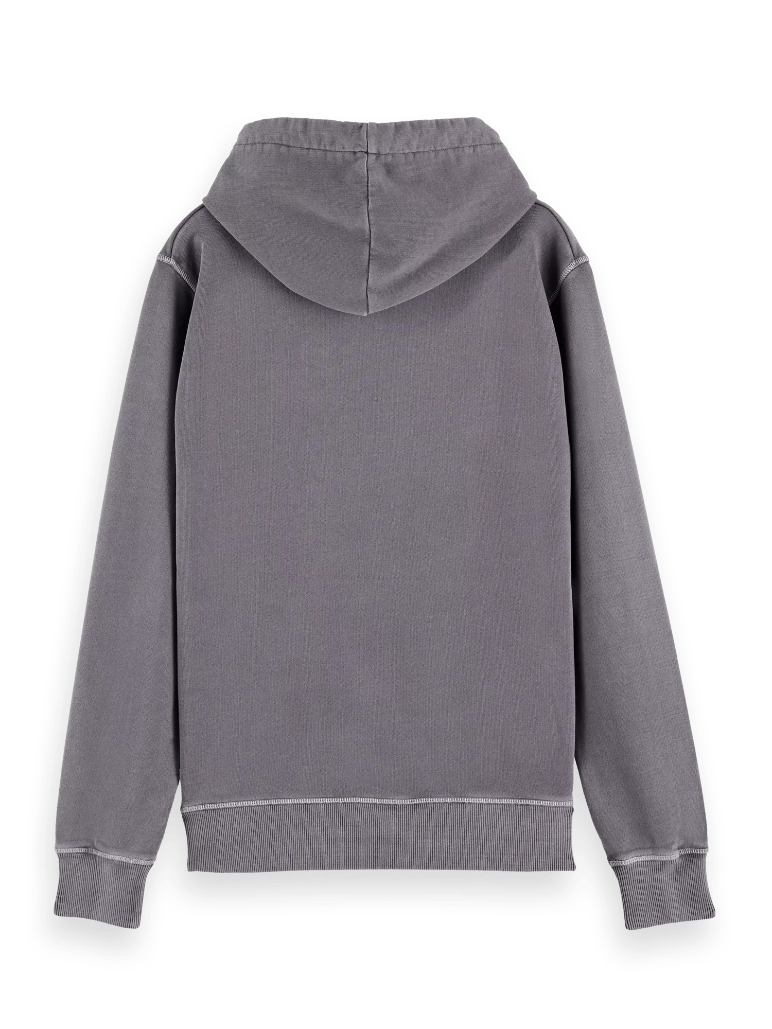 Scotch & Soda Garment-dyed graphic hoodie BCK