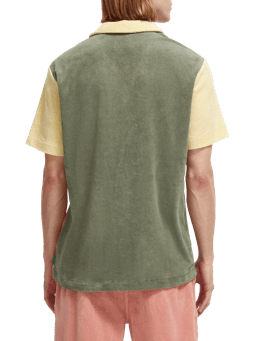 Scotch & Soda Toweling shirt with embroidery at chest NHD-BCK