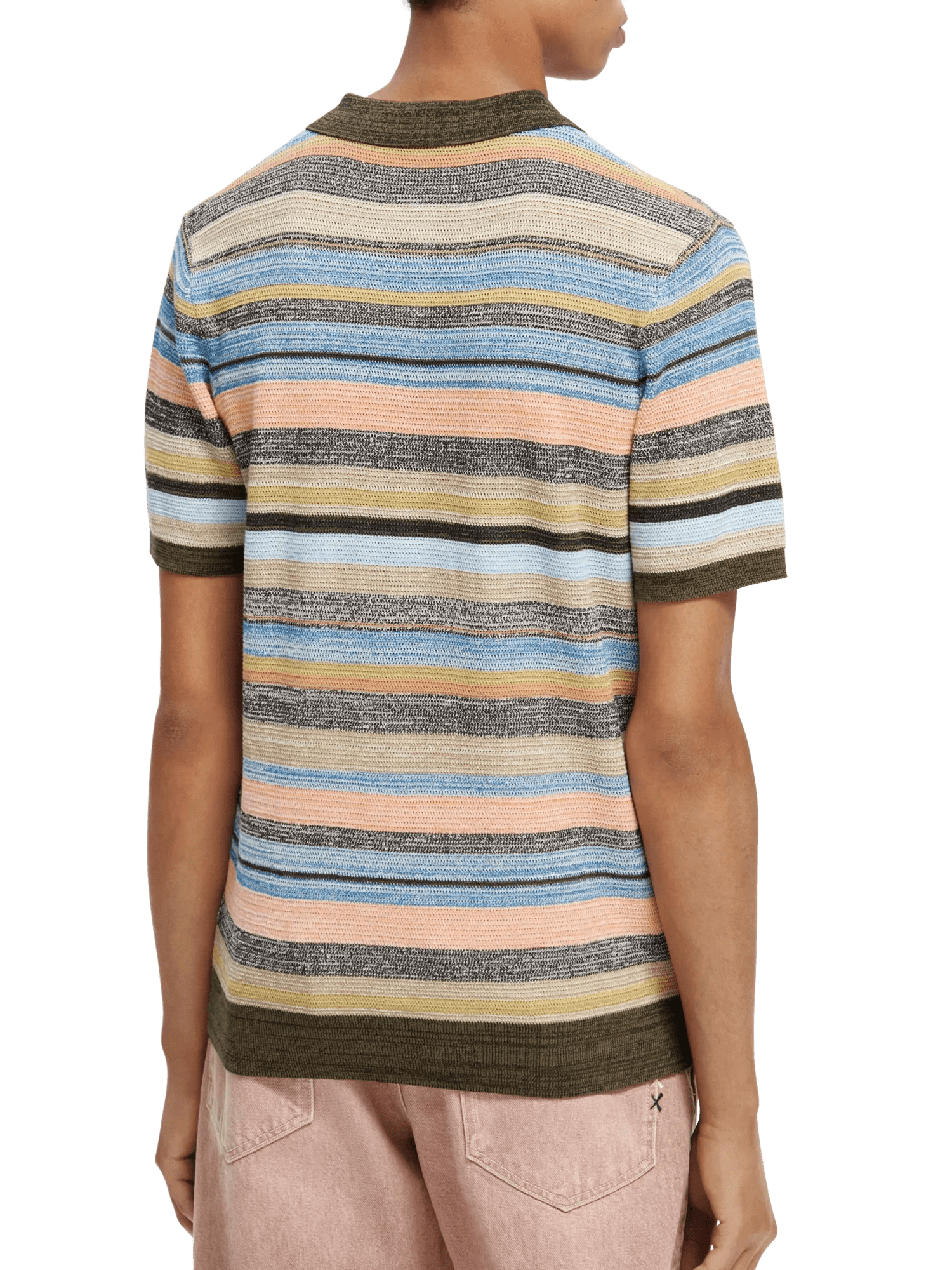 Scotch & Soda Cotton structure-knitted polo NHD-BCK